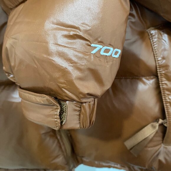 Women's The North Face Brown Short Down Jacket - Picture 6 of 10